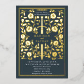 グレー王室の中世結婚剣 箔招待状 (正面)