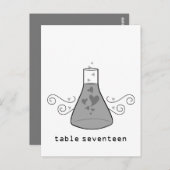 グレー甘い化学テーブル番号はがき ポストカード (正面/裏面)