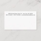 グレー白シンプル縁ど10パンチ ロイヤリティカード (裏面)