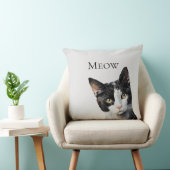 グレー白黒キティキャット クッション (椅子)