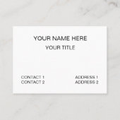 グレー白黒チェックストライプパターン 名刺 (裏面)