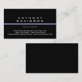 グレー白黒パターン薄い光の名刺 名刺 (正面/裏面)