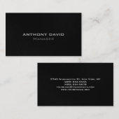 グレー白黒モダンシンプル名刺 名刺 (正面/裏面)