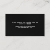 グレー白黒モダンシンプル名刺 名刺 (裏面)