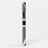 グレー白黒ユニオンジャック Case-Mate iPhoneケース (裏面/右)