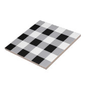 グレー白黒格子模様 タイル (側面)