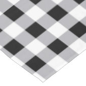グレー白黒格子模様 テーブルクロス (アングル)