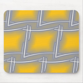 グレー矩形抽象芸術アート マウスパッド