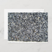 グレー石板チップテクスチャ ポストカード (正面/裏面)