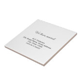 グレー私ミニマルたちは移動した名前アドレスの追加文字 タイル (側面)