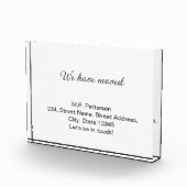 グレー私ミニマルたちは移動した名前アドレスの追加文字 フォトブロック (右)