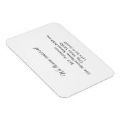 グレー私ミニマルたちは移動した名前アドレスの追加文字 マグネット (右側)