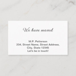 グレー私ミニマルたちは移動した名前アドレスの追加文字 名刺