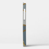 グレー系ニュートラルゴールドブロンズ幾何学模様 Case-Mate iPhoneケース (裏面 / 左)