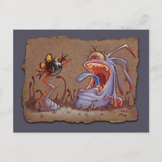 グレー紙スケッチ:テールビター ポストカード