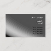 グレー素晴らしホワイトシェードとレイ 名刺 (裏面)