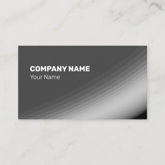 グレー素晴らしホワイトシェードとレイ 名刺 (正面)