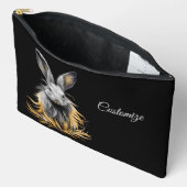 グレー素晴らしラビットオンファイア アクセサリーポーチ (見開き)