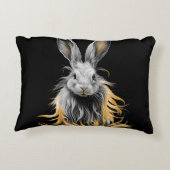 グレー素晴らしラビットオンファイア アクセントクッション (裏面)