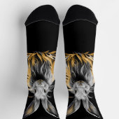 グレー素晴らしラビットオンファイア ソックス (上部)