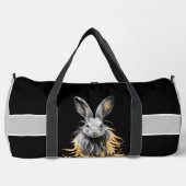 グレー素晴らしラビットオンファイア ダッフルバッグ (正面)