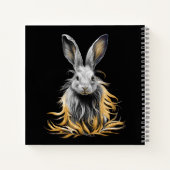 グレー素晴らしラビットオンファイア ノートブック (裏面)