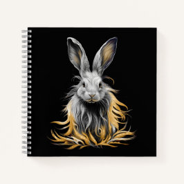 グレー素晴らしラビットオンファイア ノートブック