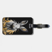 グレー素晴らしラビットオンファイア ラゲッジタグ (裏面横)