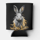 グレー素晴らしラビットオンファイア 缶クーラー (正面)