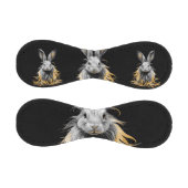 グレー素晴らしラビットオンファイア 野球ボール (パネル)