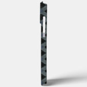 グレー素朴のトーンと柔らかい布の格子柄の格子柄 Case-Mate iPhoneケース (裏面 / 左)