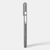 グレー素朴ウッドの板のパーソナライズされた名前 Case-Mate iPhoneケース (裏面 / 左)