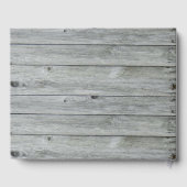 グレー素朴ウッドカントリー結婚式 ゲストブック (裏面)