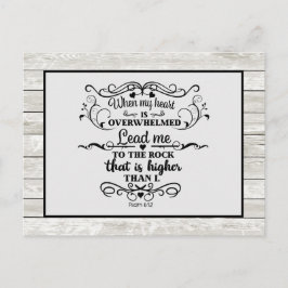 グレー素朴ウッドクリスチャン聖書詩はがき ポストカード