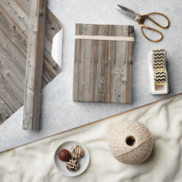 グレー素朴ウッドトーンラッピング紙 ラッピングペーパー