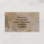 グレー素朴セピアバーンヴィンテージテクスチグランジャ 名刺 (裏面)