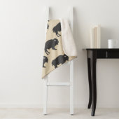 グレー素朴バッファロービソン シェルパブランケット (インサイチュ)