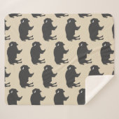 グレー素朴バッファロービソン シェルパブランケット (正面(横))