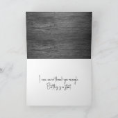 グレー素朴バーンウッドサンキューカード カード (内部)