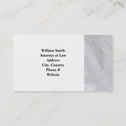 グレー素朴ミニマルプロフェッショナル 予約カード (裏面)