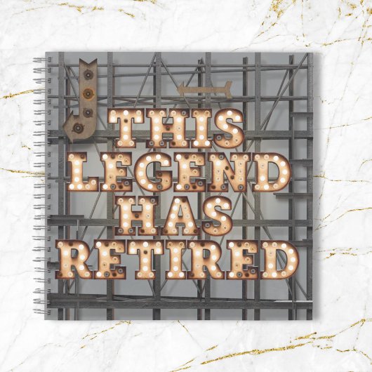 グレー素朴金ゴールドこの凡例退職ゲストブック ノートブック