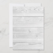 グレー素朴鹿シルエット&ホワイトウッド 招待状 (裏面)