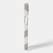 グレー素朴Xシボロンモノグラム Case-Mate iPhoneケース (裏面 / 右)