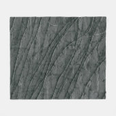 グレー絵を描レンガ壁 フリースブランケット (正面(横))
