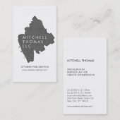 グレー絵を描ロゴ 名刺 (正面/裏面)