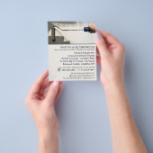 グレー絵を描ローラー、ペインター&デコレータ広告ーズ チラシ (手)