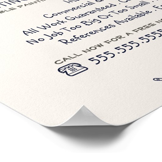 グレー絵を描ローラー、ペインター&デコレータ広告ーズ ポスター (角)