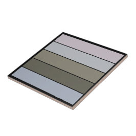 グレー緑と黒ストライプ色紙 タイル