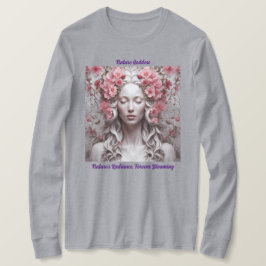 グレー自然女神Tシャツ Tシャツ