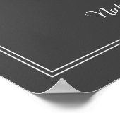 グレー航海のいかり結婚のポスター ポスター (角)